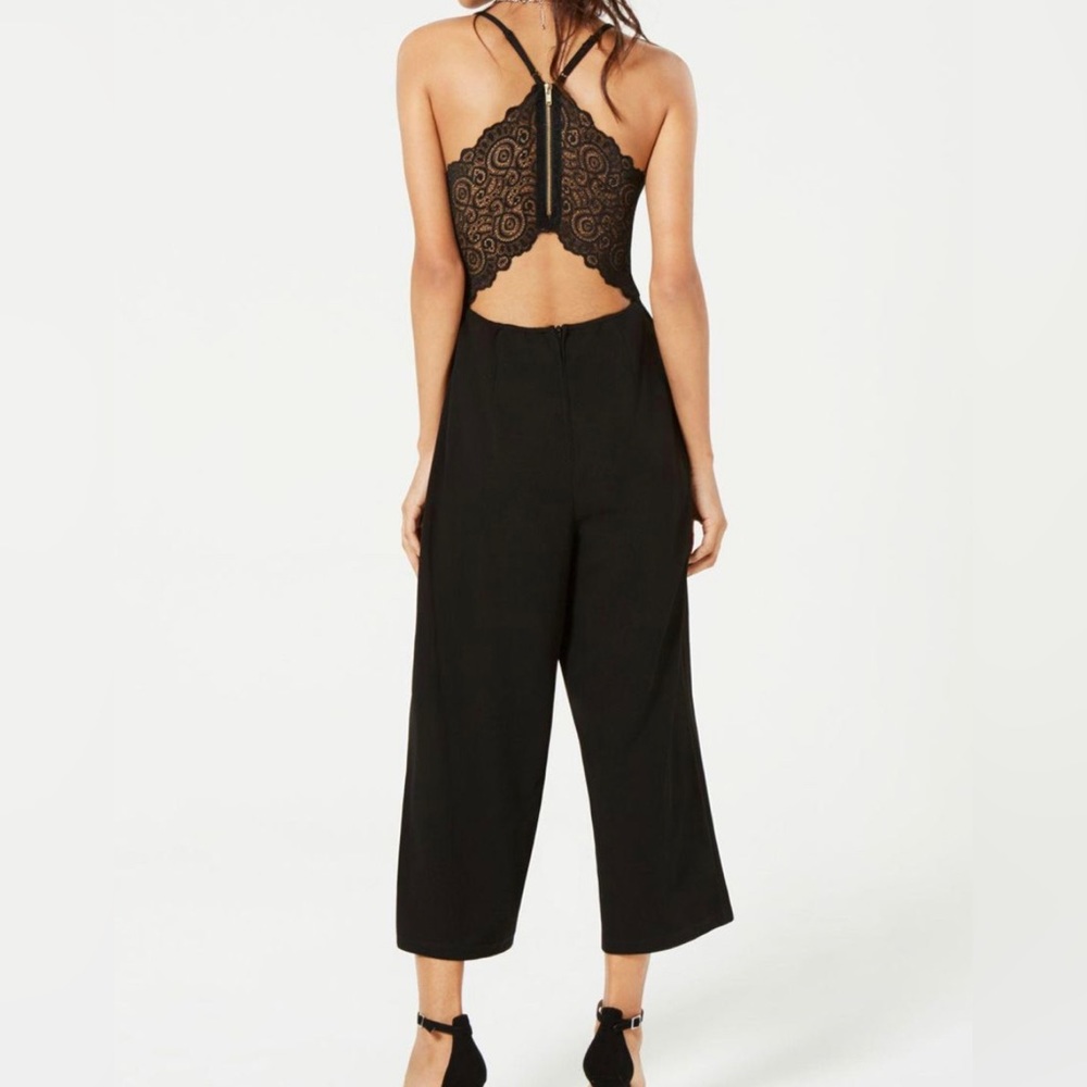 ✨Dry Goods Black Lace Racerback Jumpsuit✨